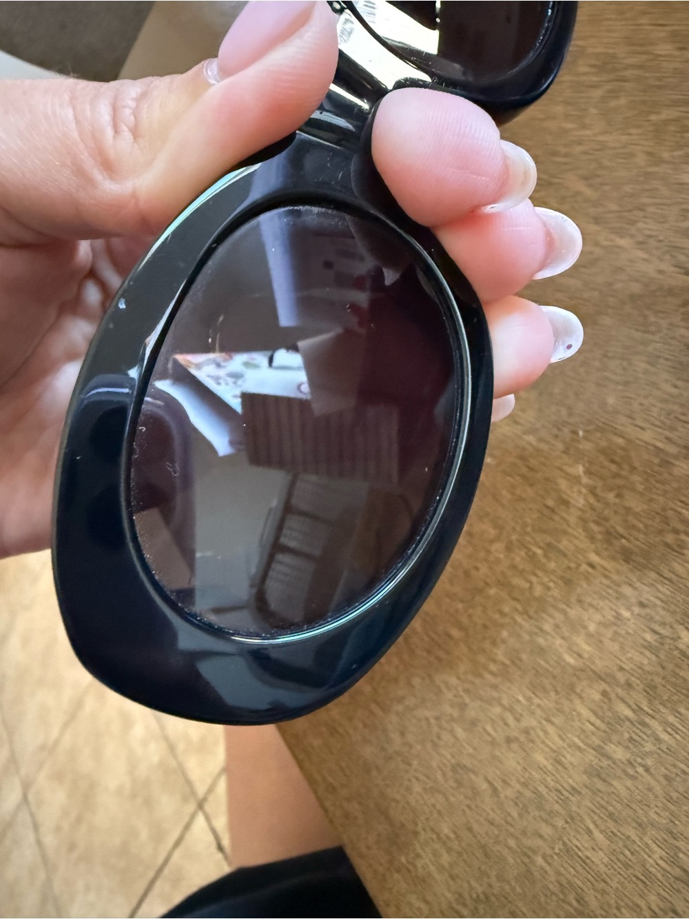 Celine Black Oval Triomphe Sunglasses - Picture 10 of 14